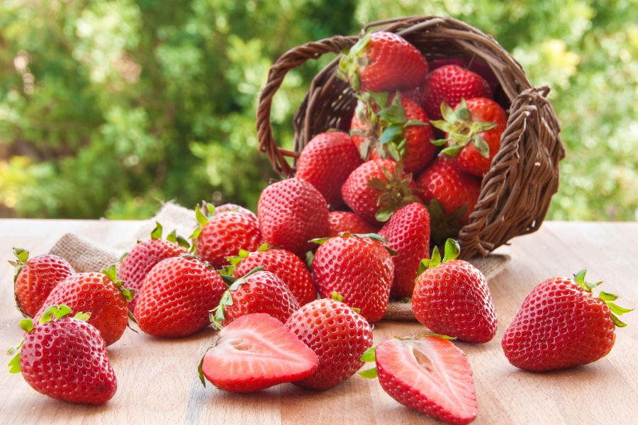 Strawberries basket